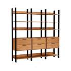 Guarda-roupa Closet Modulado Lille 6 Gv Freijó E Preto