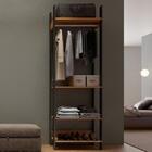 Guarda-roupa Closet Modulado Lille Freijó E Preto