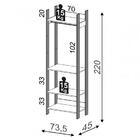 Guarda-roupa Closet Modulado Lille Freijó E Preto