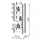 Guarda-roupa Closet Modulado Lille I 2 Gv Freijó E Preto