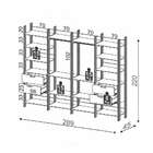 Guarda-roupa Closet Modulado Lille Ii 4 Gv Freijó E Preto