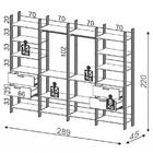 Guarda-roupa Closet Modulado Lille Ii 4 Gv Freijó E Preto