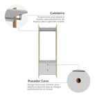 Guarda-roupa Closet Modulado Magno 2 Gavetas Branco
