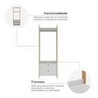 Guarda-roupa Closet Modulado Magno 2 Gavetas Branco