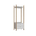 Guarda-roupa Closet Modulado Magno 2 Gavetas Branco