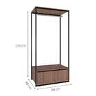 Guarda-roupa Closet Modulado Manchester 3 Gv Carvalho