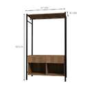 Guarda-roupa Closet Modulado Paris Solteiro 2 Gv Marrom Claro