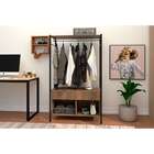 Guarda-roupa Closet Modulado Paris Solteiro 2 Gv Marrom Claro