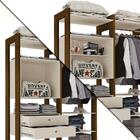 Guarda Roupa Closet Modulado Toronto Malbec / Off White