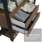 Guarda-roupa Closet Modulado Valencia 2 Gavetas 129cm Rustic/