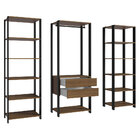 Guarda-roupa Closet Modulado Valencia 2 Gavetas 188cm Rustic/