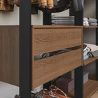 Guarda-roupa Closet Modulado Valencia 2 Gavetas 337cm Rustic/