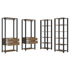 Guarda-roupa Closet Modulado Valencia 4 Gavetas 358cm Rustic/