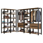 Guarda-roupa Closet Modulado Valencia 4 Gavetas 417cm Rustic/