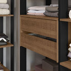 Guarda-roupa Closet Modulado Valencia 4 Gavetas 417cm Rustic/