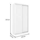 Guarda-roupa Closet Modulado Virtual I 2 Pt 6 Gv Branco Fosco