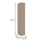 Guarda-roupa Closet Modulado Virtual Ii Cedro