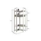 Guarda-roupa Closet Modulado Zadar Off White