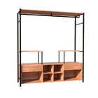 Guarda-roupa Closet Para Casal De Ferro 2 Gavetas 8 Prateleir