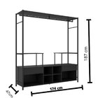 Guarda-roupa Closet Para Casal De Ferro Barcelona Artefamol P