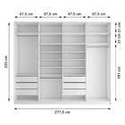 Guarda-roupa Closet Sion 6 Gv Branco