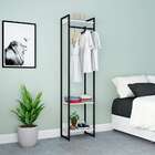 Guarda-roupa Closet Studio Branco E Preto 45 Cm