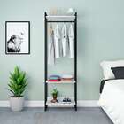 Guarda-roupa Closet Studio Branco E Preto 60 Cm