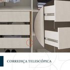 Guarda-roupa Coimbra 3 Portas Cômoda 4 Gavetas Coimbra Freijó