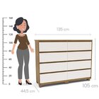 Guarda-roupa Coimbra 3 Portas Cômoda 8 Gavetas Mesa De Cabece