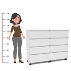 Guarda-roupa Coimbra 3 Portas Cômoda 8 Gavetas Mesa De Cabece