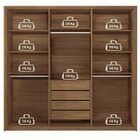 Guarda-roupa Coimbra 4 Portas 4 Gavetas Com Espelho Jatoba
