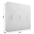 Guarda Roupa Colibri Casal 6 Portas 6 Gavetas D Doro Cor Cina