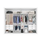 Guarda-roupa Coliseu 2 Portas 6 Gavetas Branco Absoluto