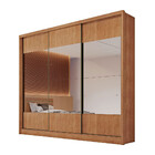 Guarda Roupa Coliseu 3 Portas 6 Gavetas Com Espelho Clic Móve