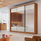 Guarda Roupa Coliseu 3 Portas 6 Gavetas Com Espelho Clic Móve