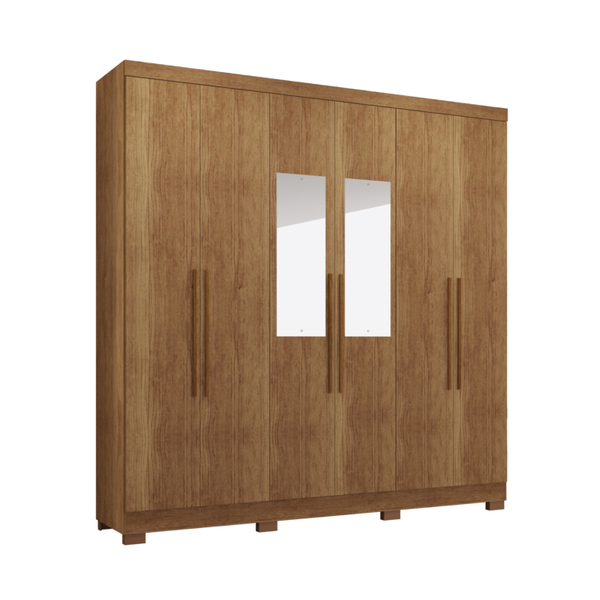 Guarda-roupa Coliseu Com Espelho 6 Portas 4 Gavetas Salleto C