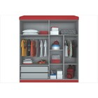 Guarda Roupa Com 04 Portas De Abrir Carros Disney Star - Pura