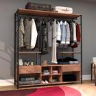 Guarda Roupa Com 2 Gavetas Preto/ Demolição Fênix