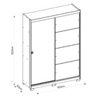 Guarda-roupa Com 2 Portas 2 Gavetas New Realeza C/ Espelho E