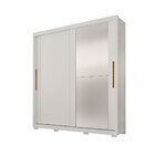 Guarda Roupa Com 2 Portas 3 Gavetas Soberano Com Espelhos E P