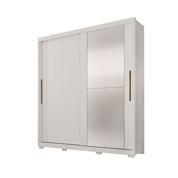 Guarda Roupa Com 2 Portas 3 Gavetas Soberano Com Espelhos E P