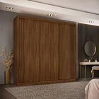 Guarda Roupa Com 3 Portas 4 Gavetas Em Mdf Alteza Dj Móveis