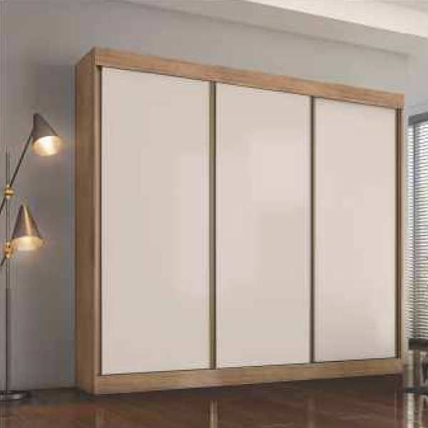 Guarda Roupa Com 4 Gavetas Internas Monza Plus Mobycasa Café