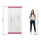 Guarda-roupa Com 4 Portas E 2 Gavetas Nt6010 Notável Móveis