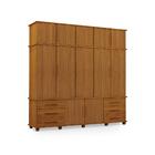 Guarda-roupa Com 5 Portas Berlim Carvalho New