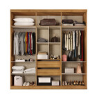 Guarda-roupa Com 6 Portas 2 Gavetas Versales Com Espelhos Dj