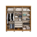 Guarda-roupa Com 6 Portas 3 Gavetas Marquez Com Espelhos E Pé