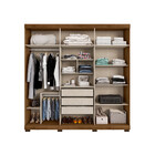 Guarda-roupa Com 6 Portas 3 Gavetas Marquez Com Espelhos E Pé