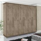 Guarda Roupa Com 6 Portas 4 Gavetas Internas E Divisão Para J