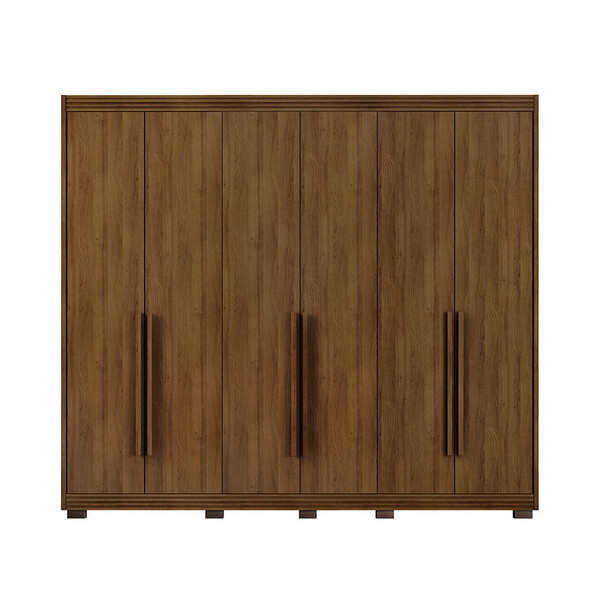 Guarda Roupa Com 6 Portas 6 Gavetas Com Pés Nobreza Dj Móveis